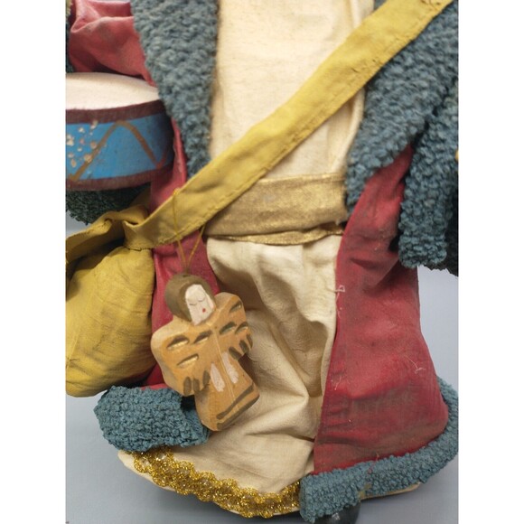 Midwest Imports Santa Father Christmas Figurine Clothtique Bottle Brush Tree - Picture 4 of 8